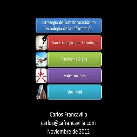 Servicio Estrategia de Transformación Digital 