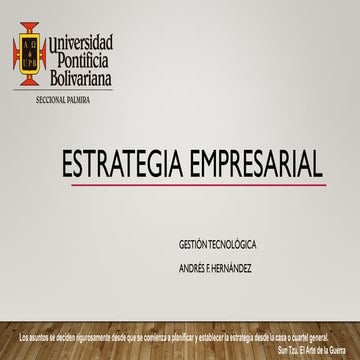 Estrategia empresarial