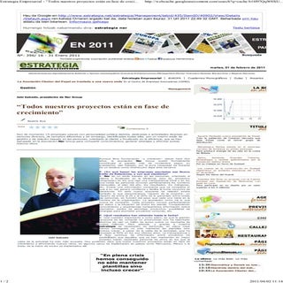 Estrategia empresarial (articulo)  ...