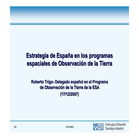 Estrategia española en eo cdti diciembre(1)