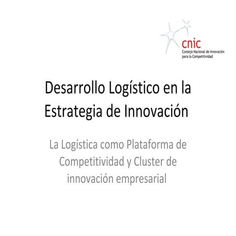 Desarrollo Logístico en la Estrategia de Innovación