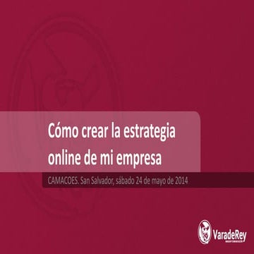 Como Crear la Estrategia Online de Mi Empresa