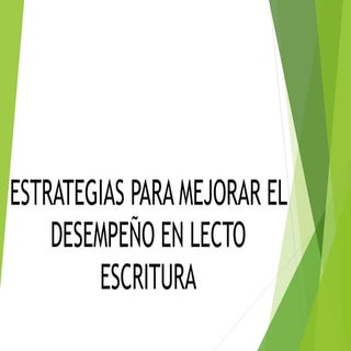 Estrategias Lectoescritura