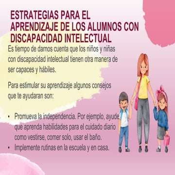 Estrategias Aprendizaje Discapacidad Intelectual