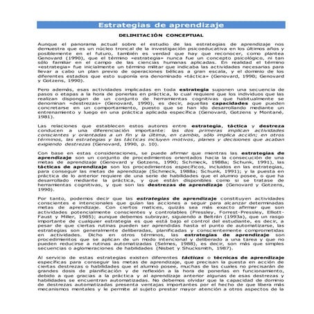 Estrategias de aprendizaje