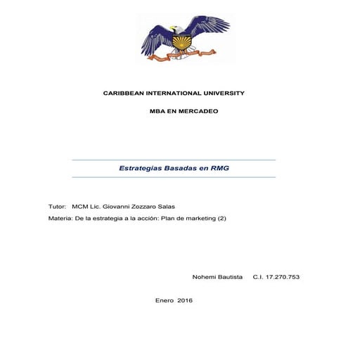 Estrategias basadas en rmg  