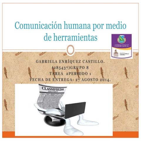 comunicacion humana por medio de herramientas 