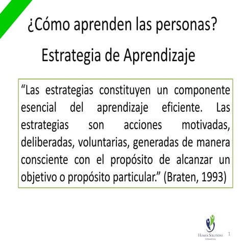 Estrategias de aprendizaje