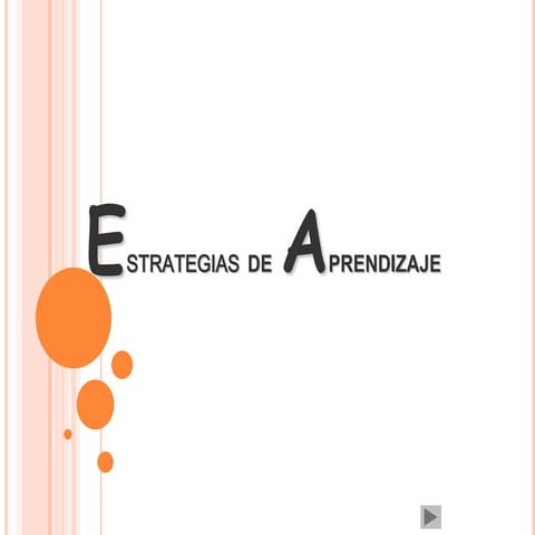 Estrategias de aprendizaje