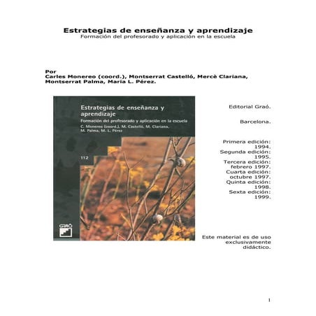 El Constructivismo en el aula | PDF