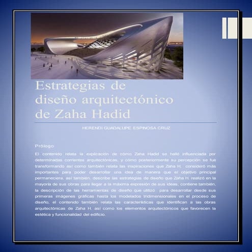 Estrategias de diseño arquitectónico  zaha hadid