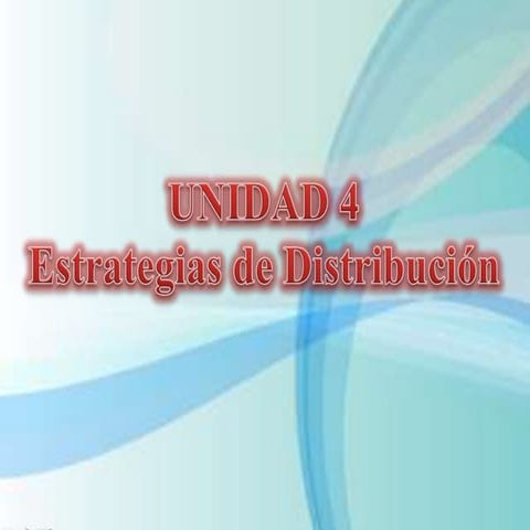 Estrategias de Distribución