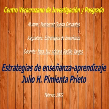 Estrategias de enseñanza aprendizaje- Julio H. Pimienta Prieto | PPT