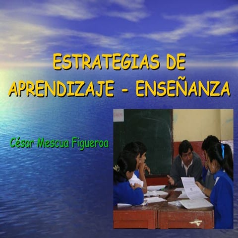 Estrategias de enseñanza   aprendizaje2008