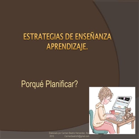 Estrategias de enseñanza aprendizaje