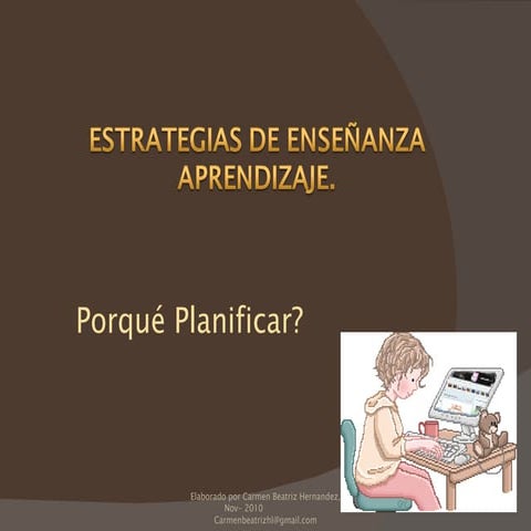 Estrategias de enseñanza aprendizaje