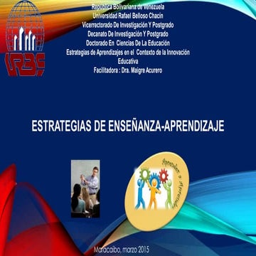 Estrategias de enseñanza aprendizaje