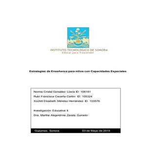 Estrategias de enseñanza para niños...