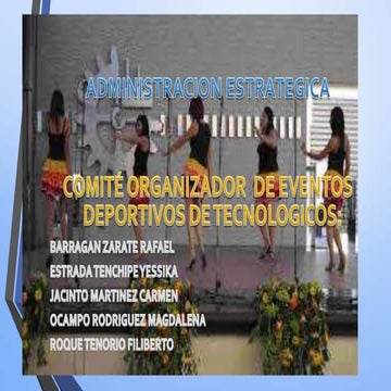 Estrategias de evento deportivo