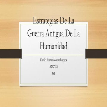 Estrategias de la guerra antigua de la humanidad