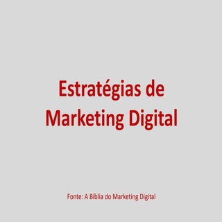 As 7 Estratégias do Marketing Digital 