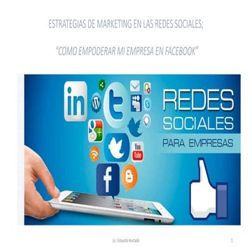 Estrategias de marketing en las redes sociales | PPTX