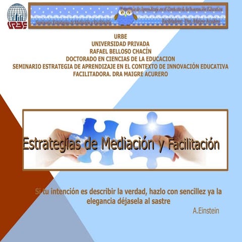 Estrategias de mediación y facilitación