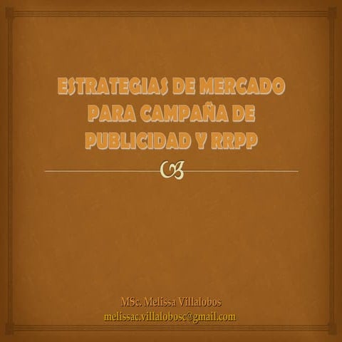 Estrategias de mercados para campañas publicitarias