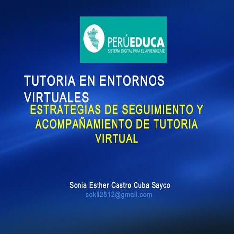 Estrategias de seguimiento y acompañamiento de tutoría virtual