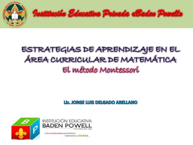 Matemática metodo montessori
