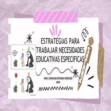 ESTRATEGIAS NEE CON ENFOQUE DE INCLUSION | PDF