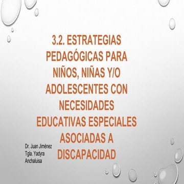 NEE ASOCIADAS A DISCAPACIDAD VISUAL. | PDF