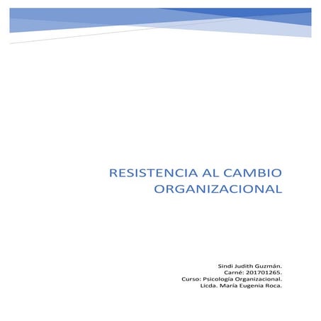 Estrategias para el cambio organizacional. | PDF