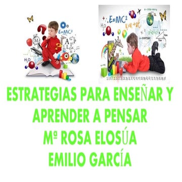 Estrategias para enseñar y aprender a pensar | PPTX