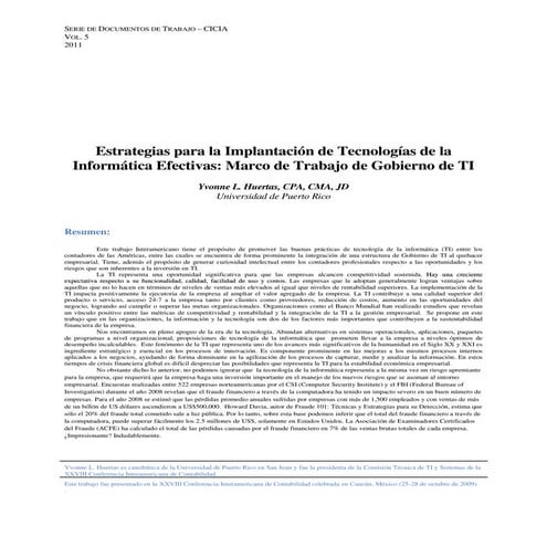 Estrategias paralaimplantaciondetecnologiasdelainformaticaefectivas