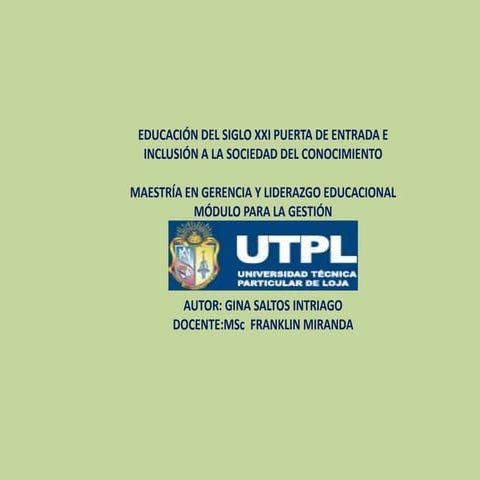 Estrategias para que la educación del siglo xxi sea puerta de entrada e inclu...