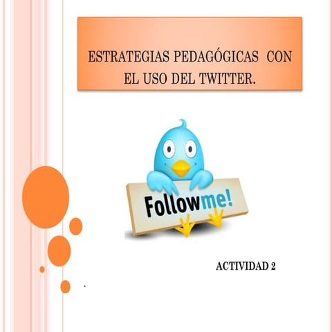Estrategias pedagógicas  con el uso del twitter