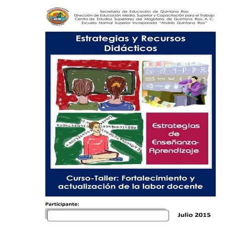 Estrategias y recursos didácticos julio2015