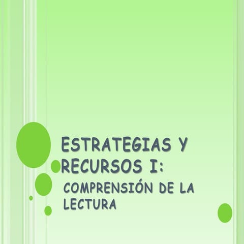 Estrategias y recursos i