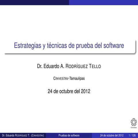 Estrategias y técnicas de pruebas de software