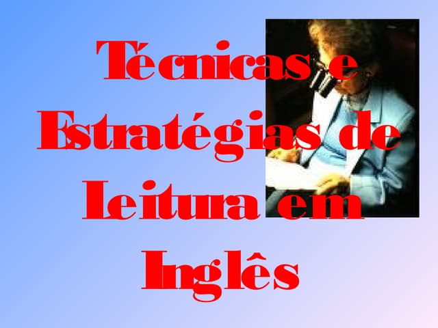 Estratégias de leitura