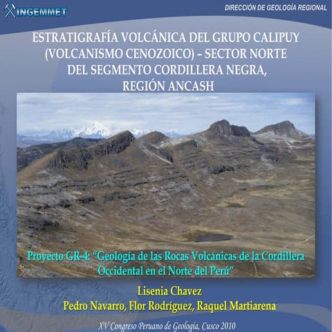 Estratigrafía volcánica del grupo Calipuy (volcanismo cenozoico) – sector nor...