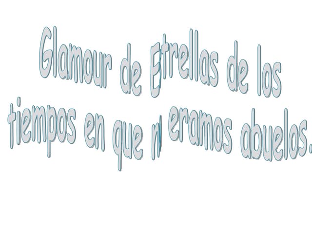 Estrellas De Los AñOs 60