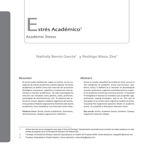 Estrés academicoo