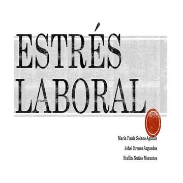 Estrés laboral