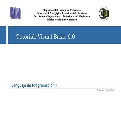Tutorial de Visual Basic 6.0