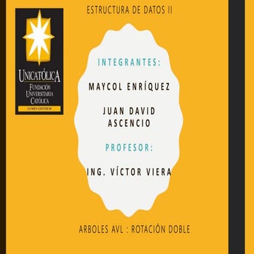 ARBOLES AVL ROTACION DOBLE