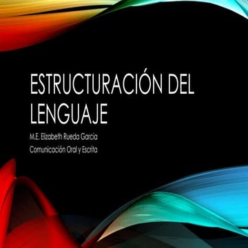 Estructuracion del lenguaje