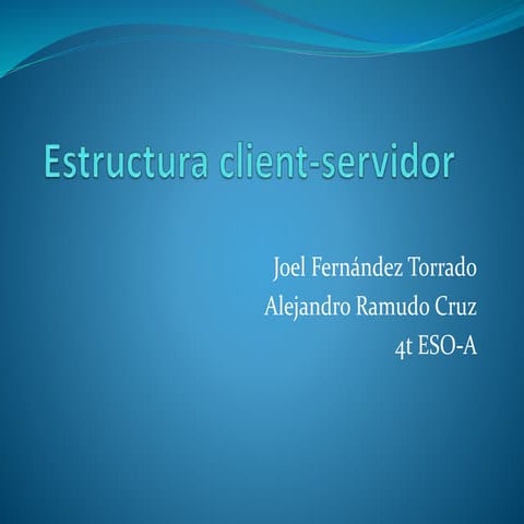 Estructura client servidor