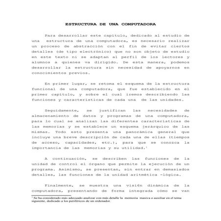 Estructura computadora I